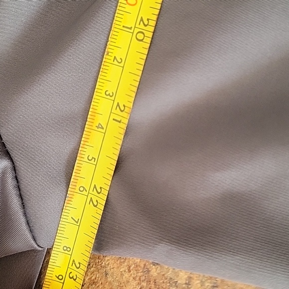 Sandro Studio Short Ruffle Neck Belted Trench Coat XL Charcoal Grey - Picture 8 of 10